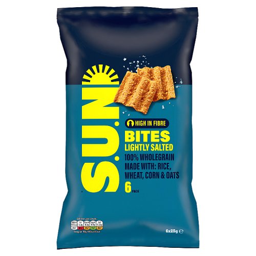 Sunbites Lightly Salted 6pk (6 x 25g) pack shot