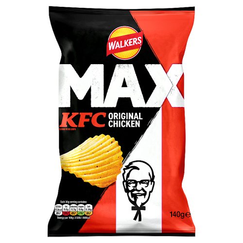 Walkers Max KFC Original Chicken 140g pack shot