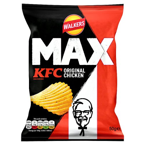 Walkers Max KFC Original Chicken 50g pack shot