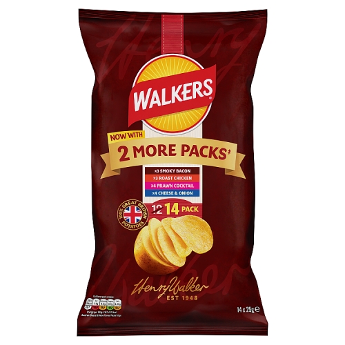Walkers Meaty Variety 14pk (14 x 25g) pack shot
