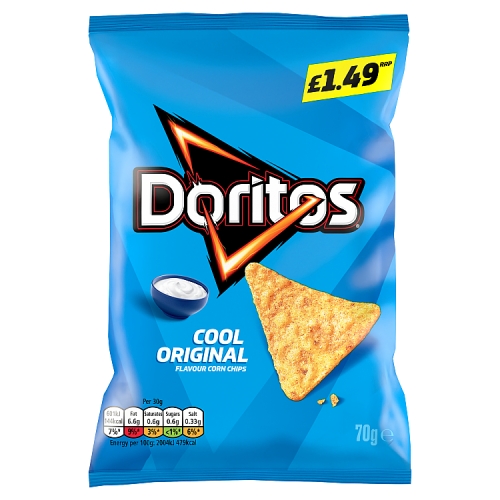 Doritos Cool Original PM £1.49 70g pack shot