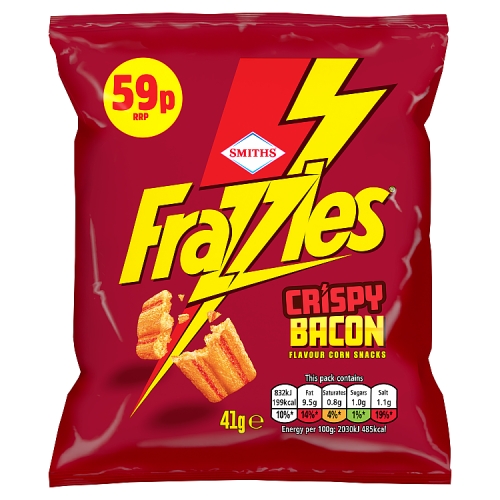 Smiths Frazzles Bacon 41g PMP pack shot