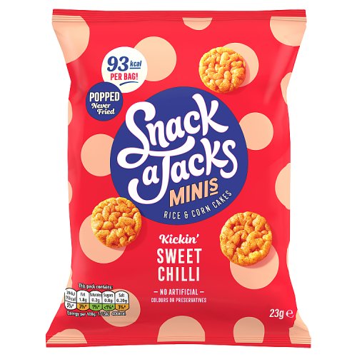 Snack A Jacks Sweet Chilli Rice Cakes 23g pack shot