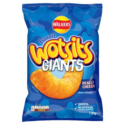 Walkers Wotsits Giants Really Cheesy Snacks 130g pack shot