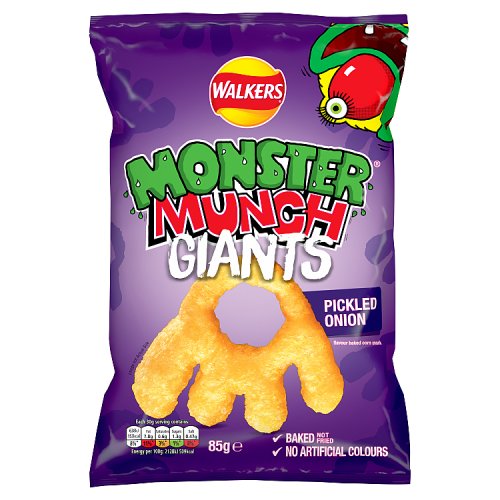 Monster Munch Giants Pickled Onion 85g pack shot