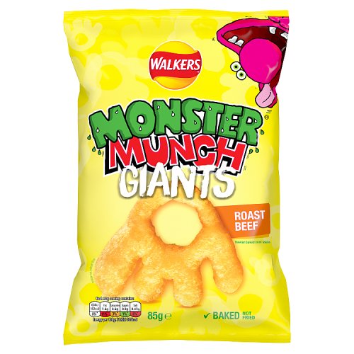 Monster Munch Giants Roast Beef 85g pack shot