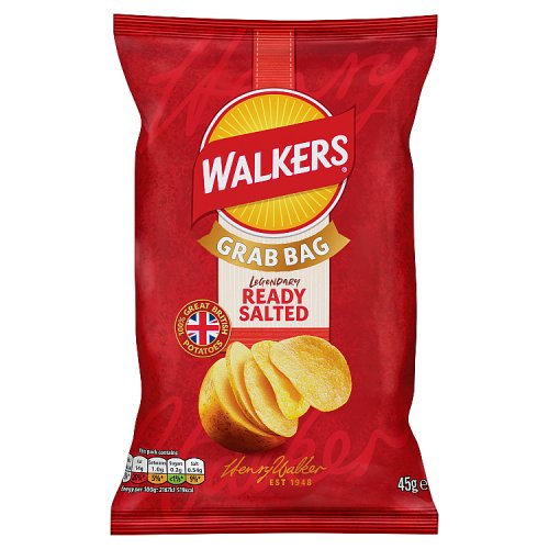 Walkers Grab Bag Ready Salted 45g pack shot