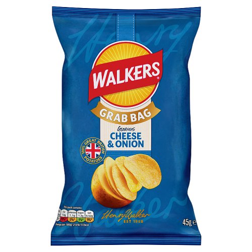 Walkers Grab Bag Cheese & Onion 45g pack shot