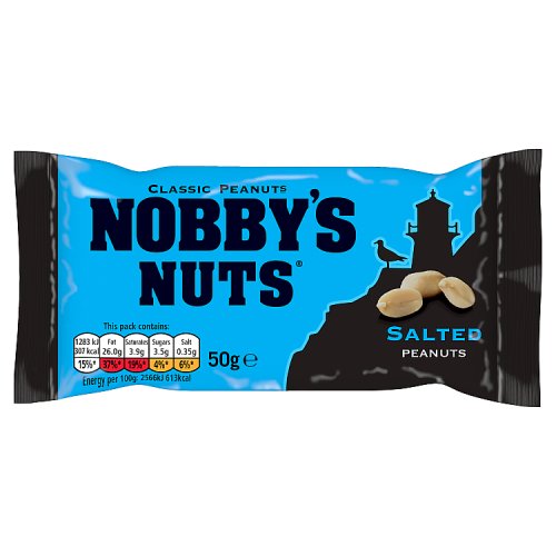 Nobbys Nuts Classic Salted Peanuts 50g pack shot