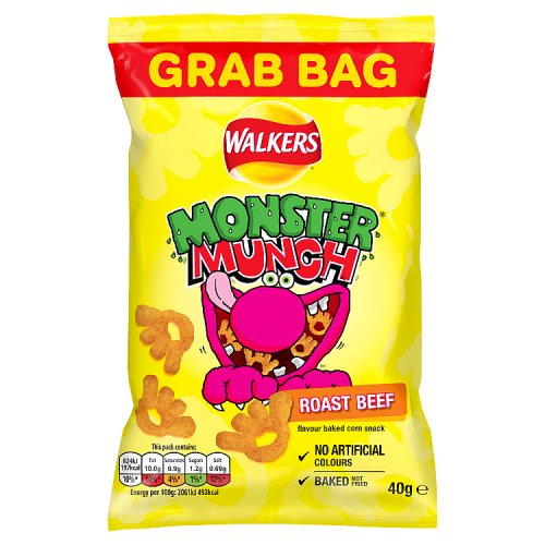 Walkers Monster Munch Grab Bag Beef 40g pack shot