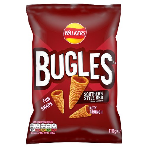 Walkers Bugles Southern Style BBQ 110g pack shot