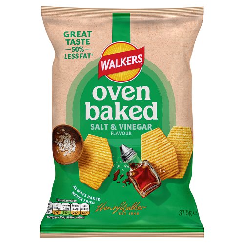 Walkers Baked Salt & Vinegar 37.5g pack shot