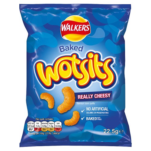 Walkers Crisps Wotsits Cheese 22.5g pack shot