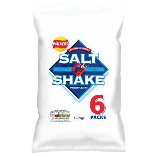 Walkers Salt & Shake 6pk (6 x 24g) pack shot