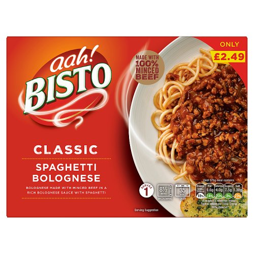 Bisto Spaghetti Bolognese 375g PM £2.49 pack shot
