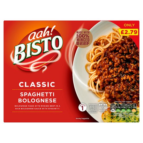 Bisto Spaghetti Bolognese PM £2.79 375g pack shot