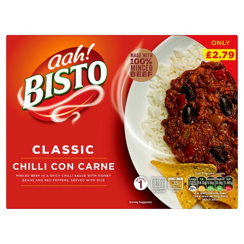 Bisto Chilli Con Carne PM £2.79 375g pack shot