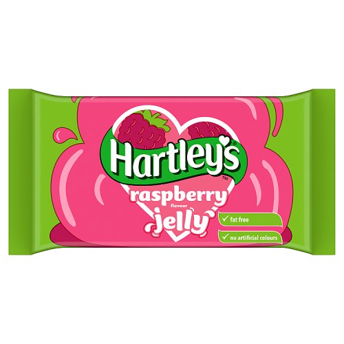 Hartleys Tablet Jelly Raspberry 135g pack shot