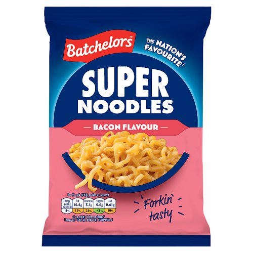 Batchelors Super Noodles Bacon 90g pack shot