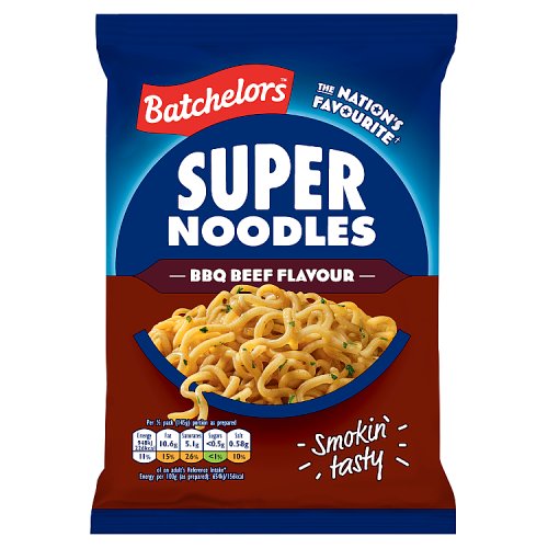 Batchelors Super Noodles BBQ Beef 90g pack shot