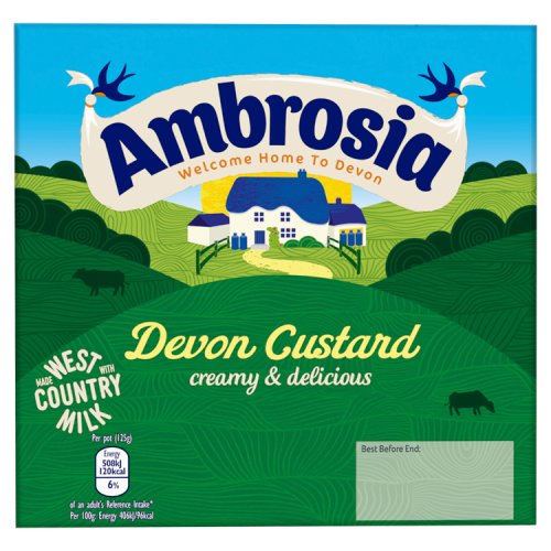 Ambrosia 4pk Custard Pot (4 x 125g) pack shot