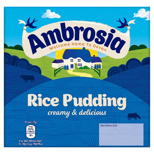 Ambrosia 4pk Creamed Rice Pot (4 x 125g) pack shot