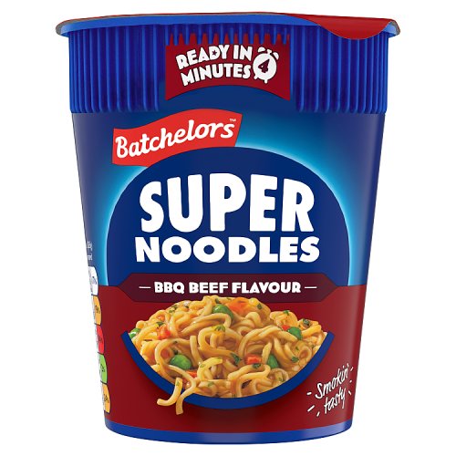 Batchelors Super Noodles Pot BBQ Beef 75g pack shot