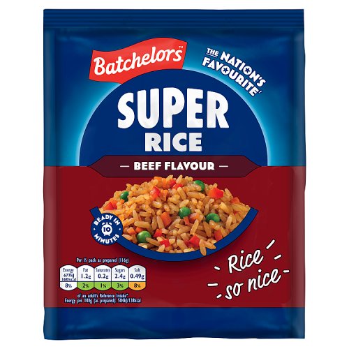 Batchelors Super Rice Beef 90g pack shot