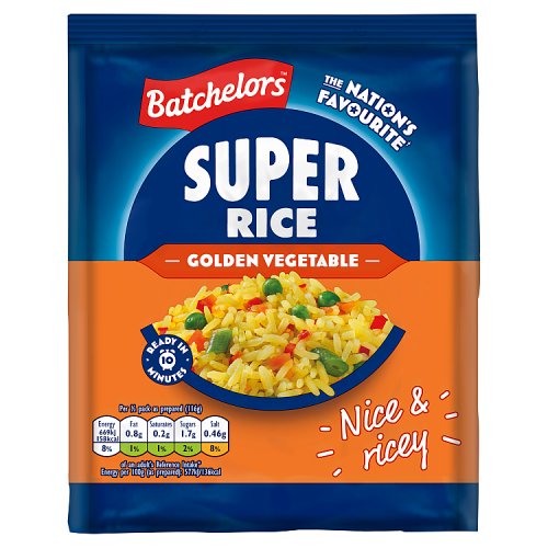 Batchelors Super Rice Golden 90g pack shot