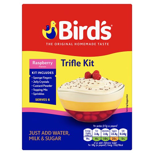 Birds Trifle Kit Raspberry 141g pack shot