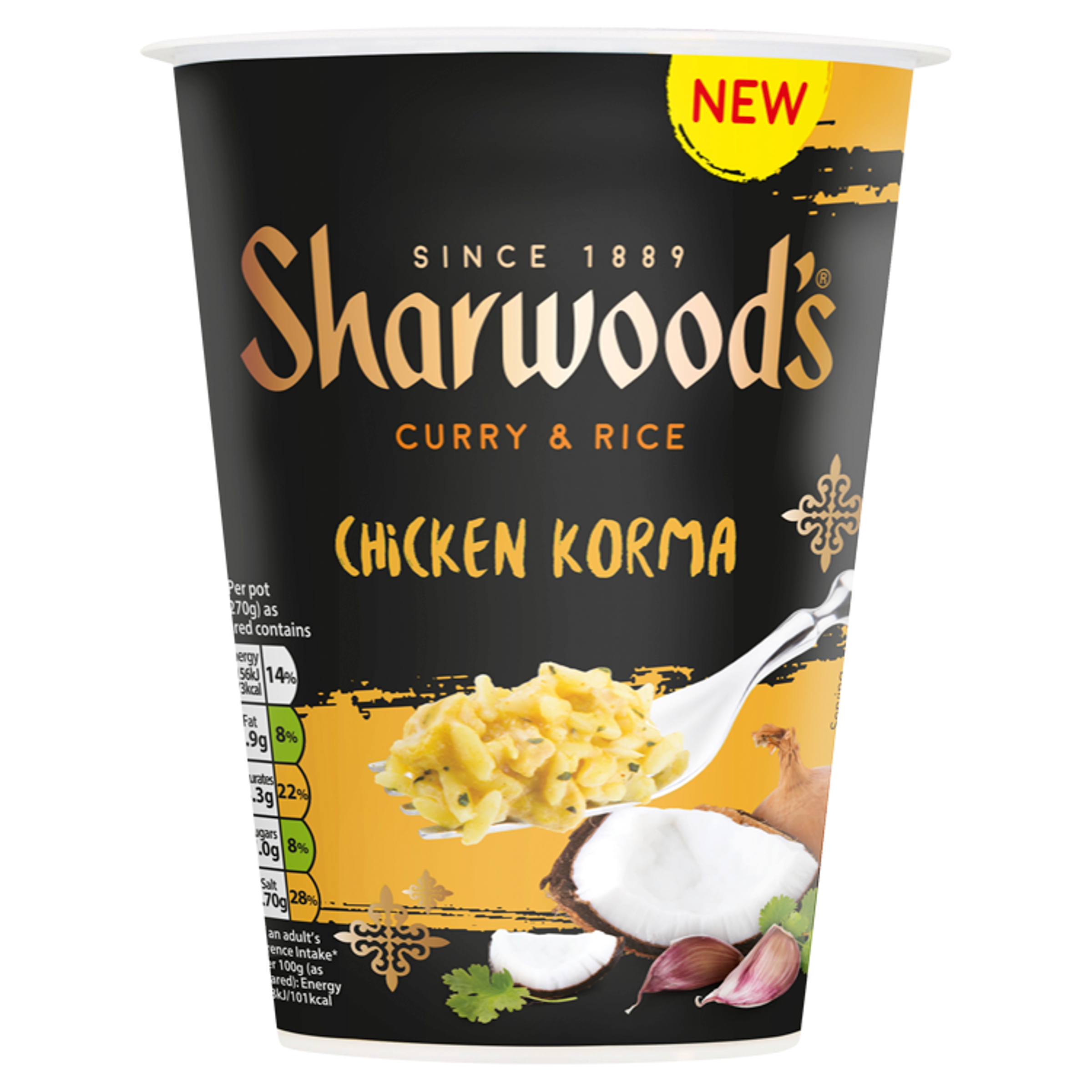Sharwoods Rice Pot Chicken Korma 70g pack shot