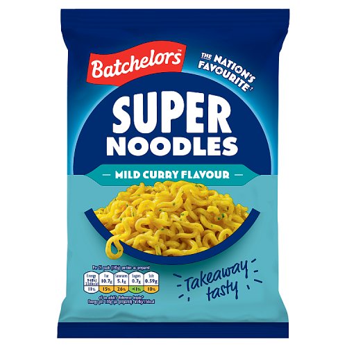 Batchelors Super Noodles Mild Curry 90g pack shot