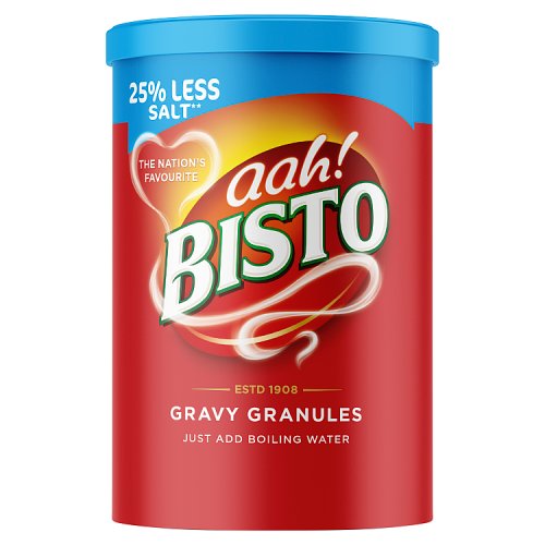Bisto Gravy Granules Beef Reduced Salt 190G pack shot