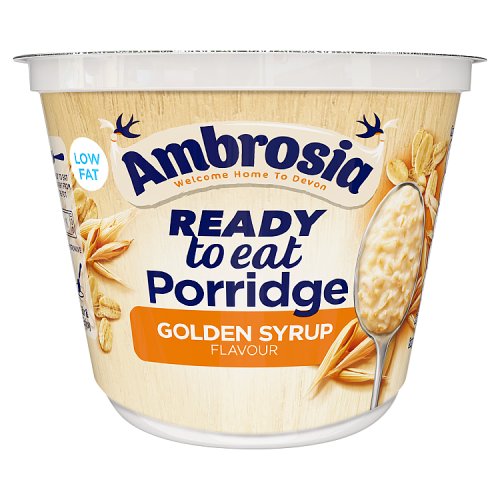 Ambrosia Porridge Pot Golden Syrup Ready To Eat 210g pack shot