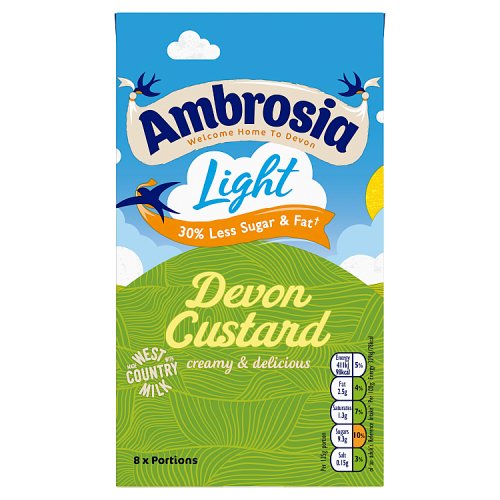 Ambrosia Light Devon Custard 1kg pack shot