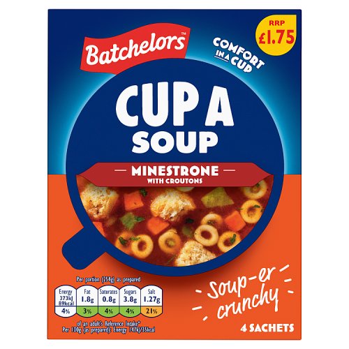 Batchelors Cup A Soup Minestrone PM £1.75 94g pack shot
