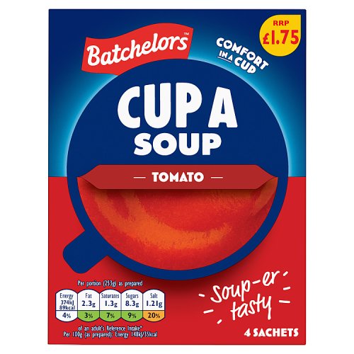 Batchelors Cup A Soup Tomato PM £1.75 93g pack shot