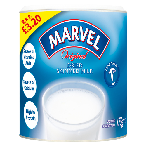 Marvel Dried Miilk Powder 175g PMP pack shot
