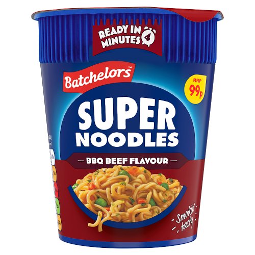 Batchelors Super Noodles Pot Beef PM 99p 75g pack shot