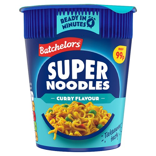 Batchelors Super Noodles Pot Curry PM 99p 75g pack shot