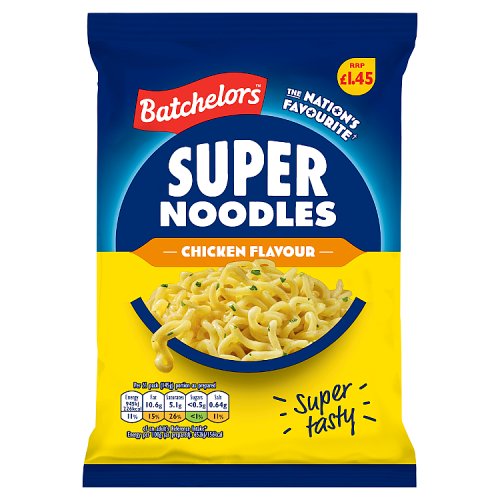Batchelors Super Noodles Chicken PM £1.45 90g pack shot