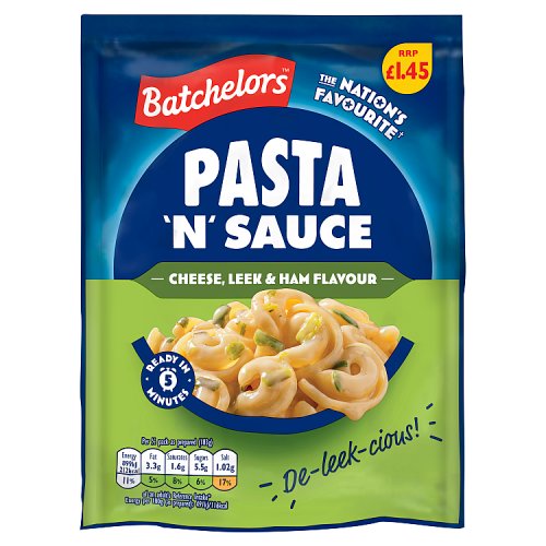 Batchelors Pasta N Sauce Cheese Leek & Ham PM £1.45 99g pack shot