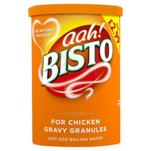 Bisto Gravy Granules Chicken PM £2.99 190g pack shot