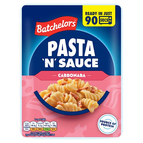 Batchelors Pasta N Sauce Microwave Pouch Carbonara 200g pack shot