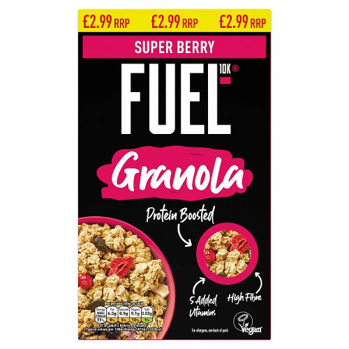 FUEL10K Granola Super Berry PM £2.99 400g pack shot