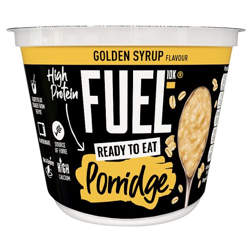 Fuel10k Ready to Eat Porridge Pot Golden Syrup 210g pack shot