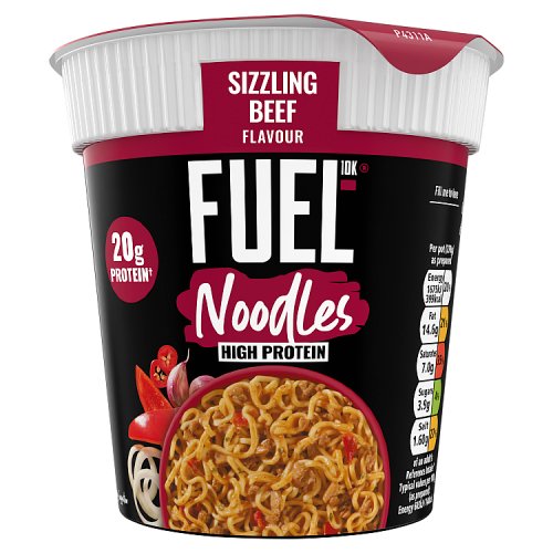 Fuel10K High Protein Noodle Pot Sizzling Beef 87g pack shot