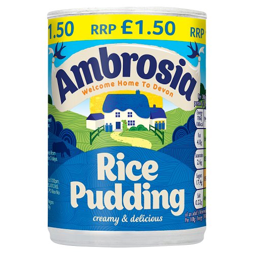 Ambrosia Can Rice Pudding PM £1.50 400g pack shot