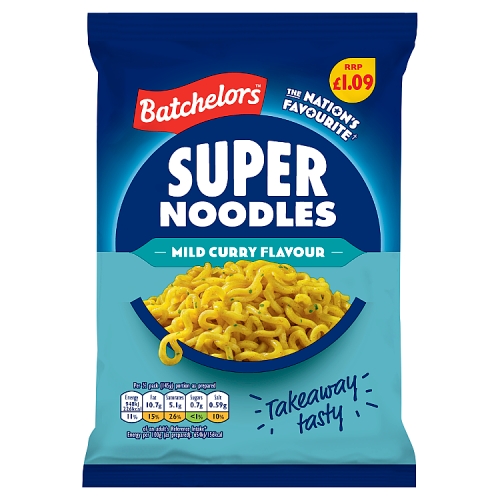 Batchelors Super Noodles Curry 90g PMP pack shot