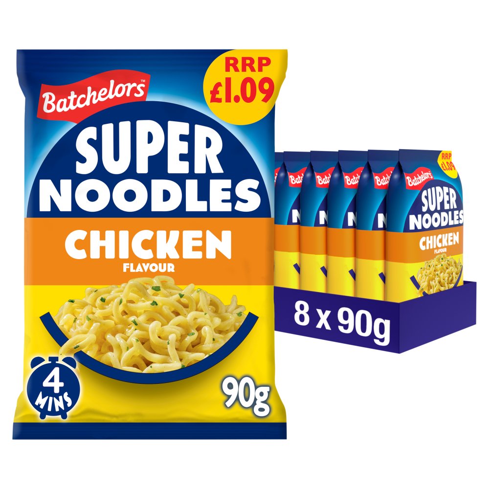 Batchelors Super Noodles Chicken 90g PMP pack shot